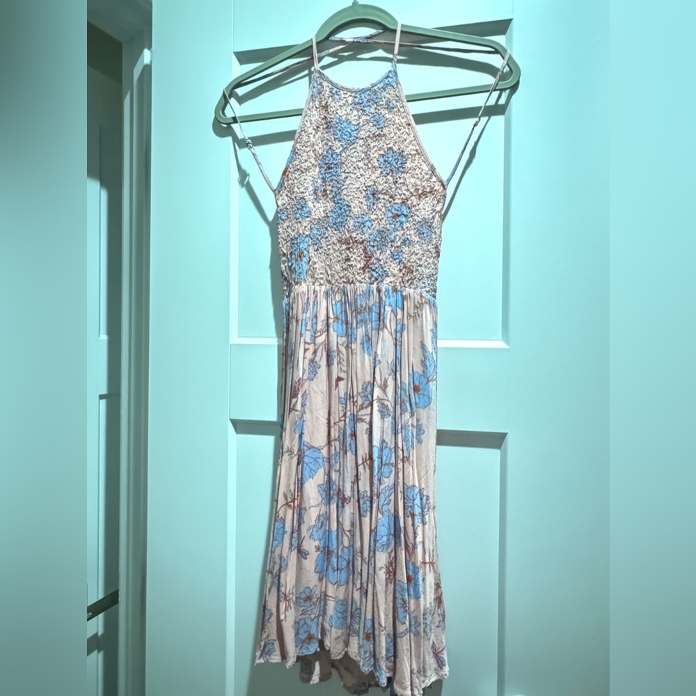 Blue / Pink Open Back Dress / Never Worn